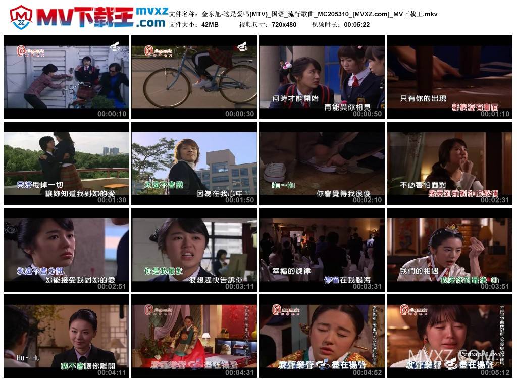 金东旭-这是爱吗(MTV)_国语_流行歌曲_MC205310